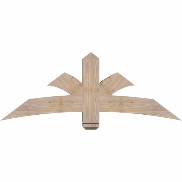 Ekena Millwork Davenport Smooth Timber Gable Bracket, Douglas Fir, 60"W x 22"H x 5 1/2"D x 5 1/2"F, 9/12 Pitch GBW060X22X0606DAV00SDF - main